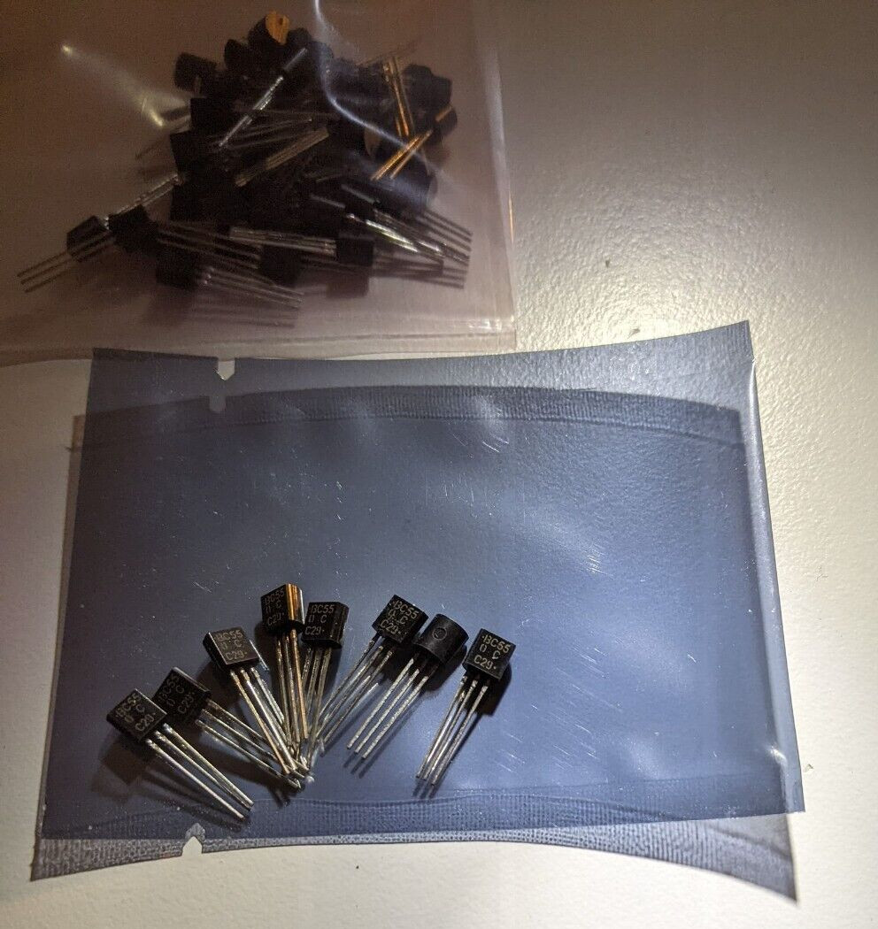 (12) BC550CG T0-92 NPN (12) BC560CG PNP Complementary pair. On Semi Avoid Fakes