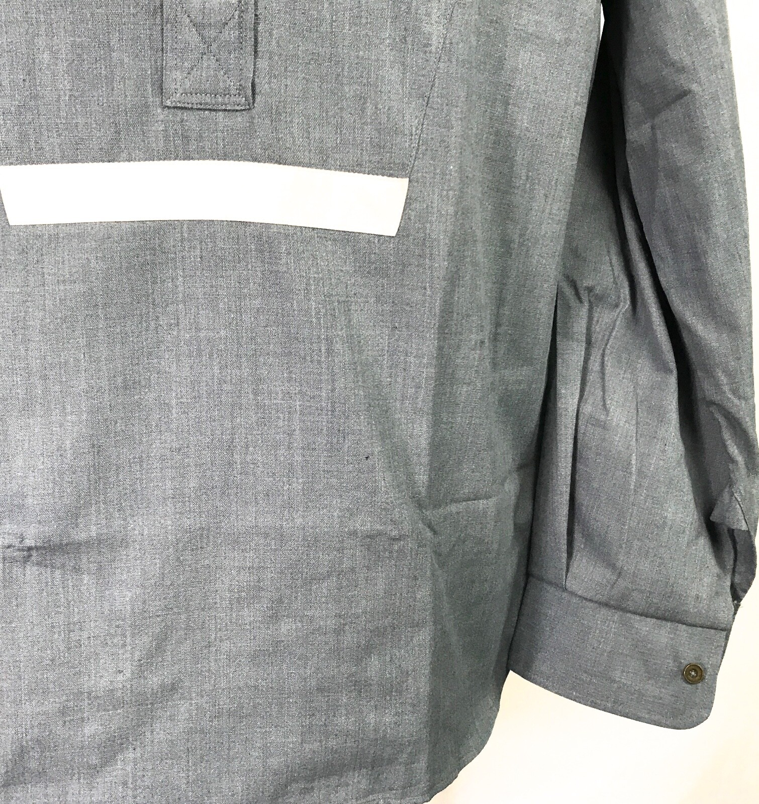 WWI BRITISH PRE-WAR COMBAT FIELD GREYBACK SHIRT-SIZE 2, 38-40R