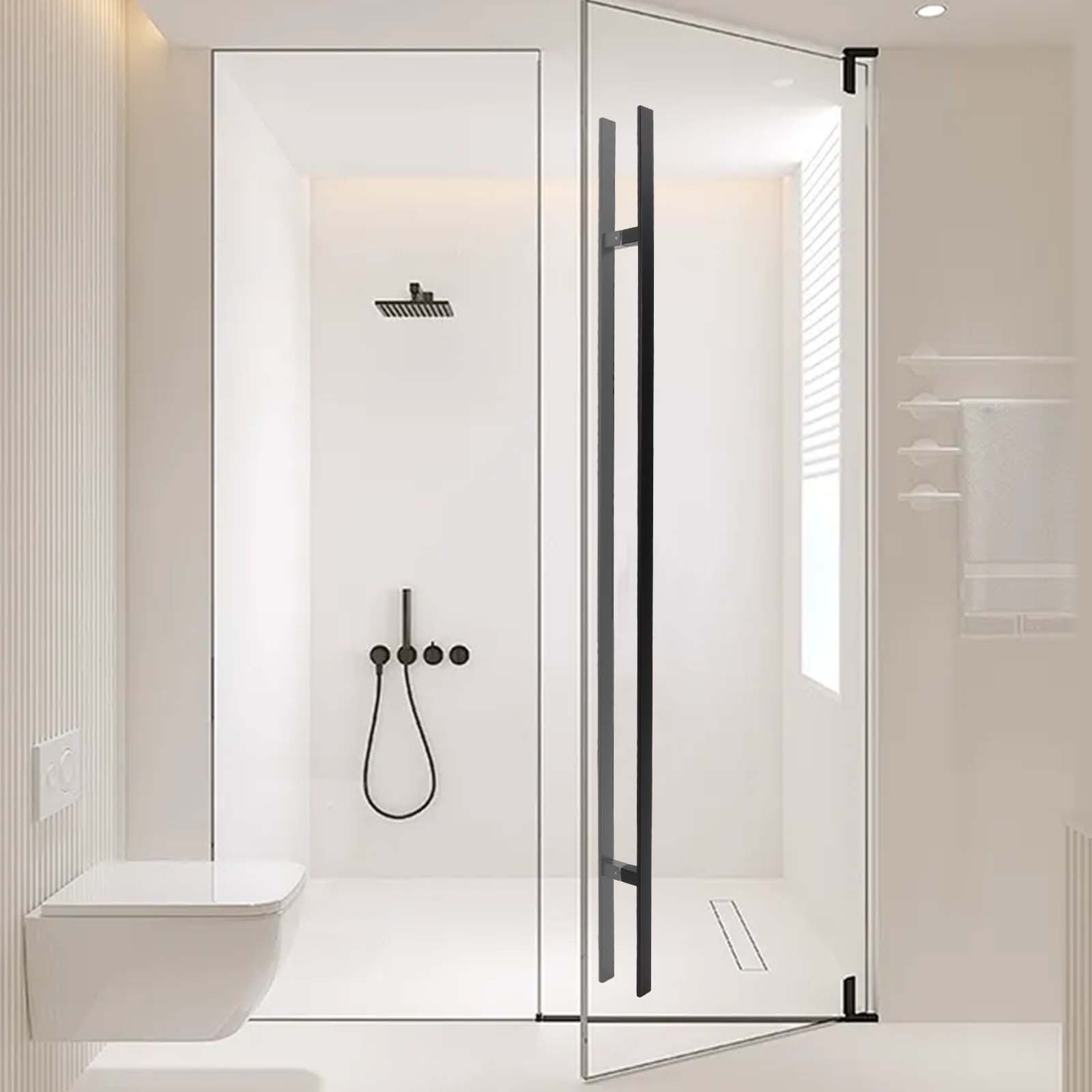 Dual Sided Push Pull Door Handle H-Shaped Stainless Handle Sliding Door Handle