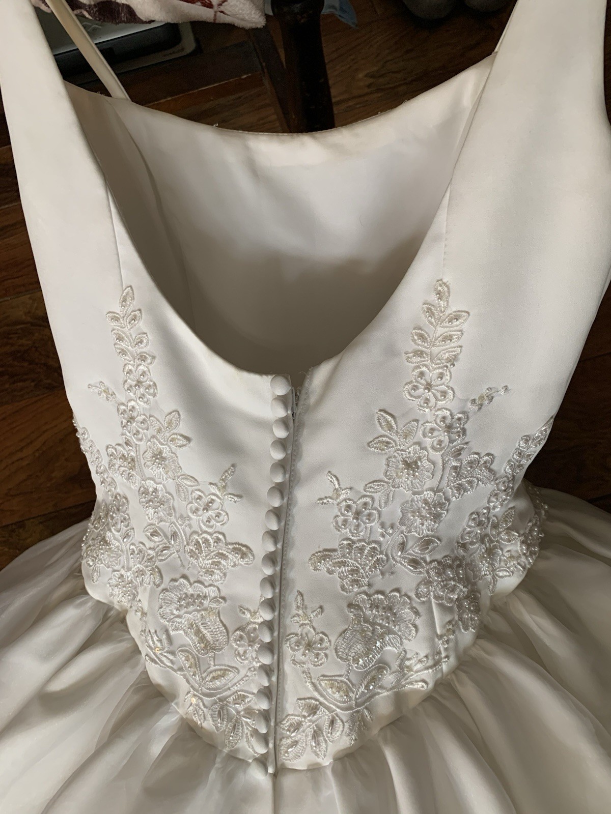 Vintage White Wedding Dress Bridal Originals Pearls Sequins Size 6 READ