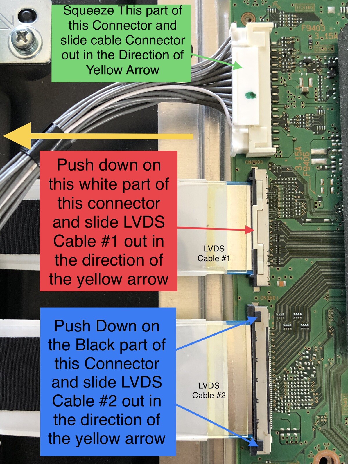 Repair🛠Service For XBR-75X850F XBR-85X850F XBR-65X850F A2201034A 1-982-627-11