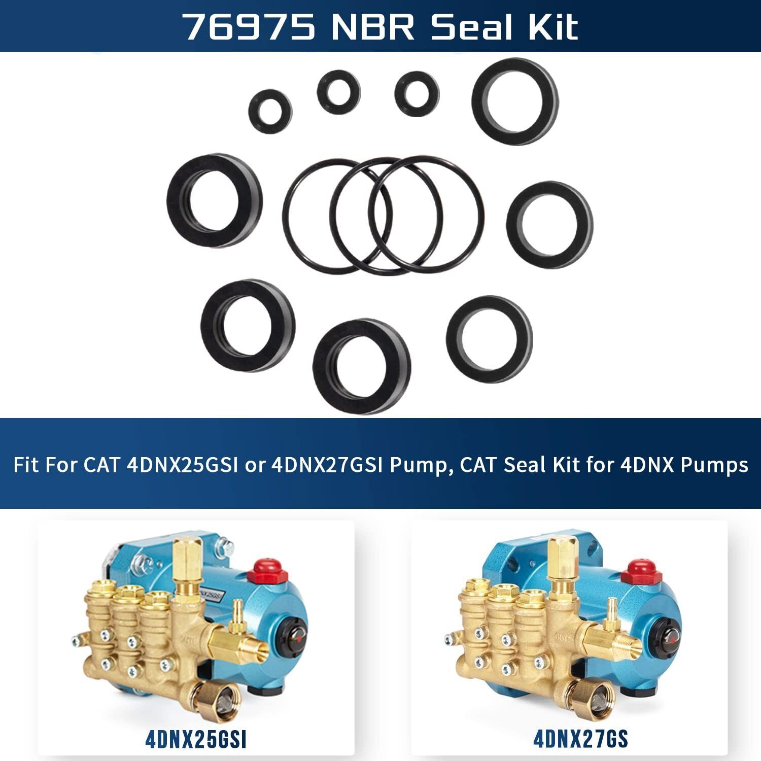76975 Cat Pump Seal Kit for for 4DNX Pumps Model Replace 4DNX25GSI 4DNX27GSI