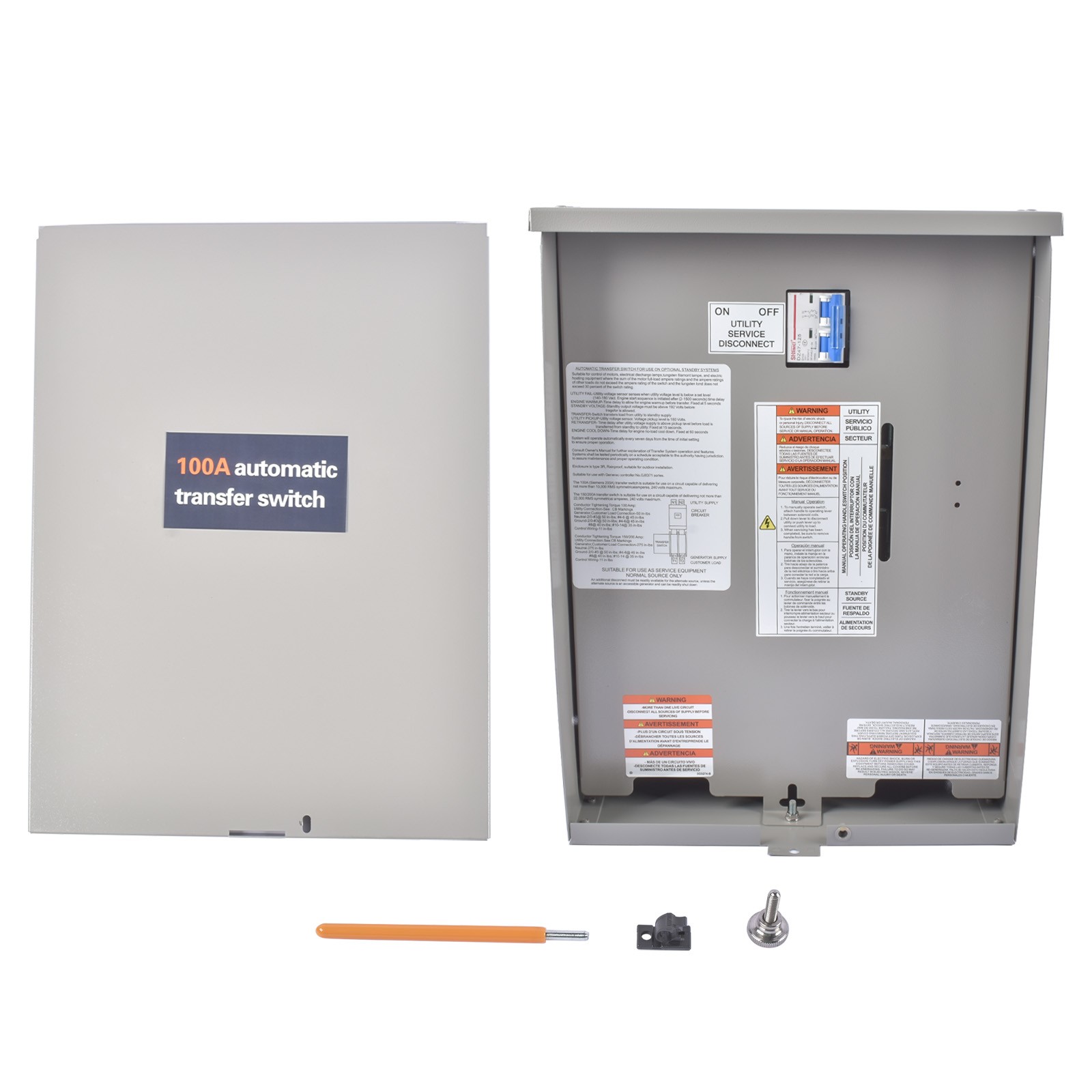 100 Amp Single Phase Generator Automatic Transfer Switch for Generac RXSW100A3