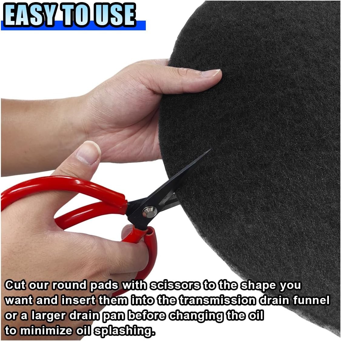 15'' Oil Drain Splash Pad, Round No Splatter Pad for Car Changing...