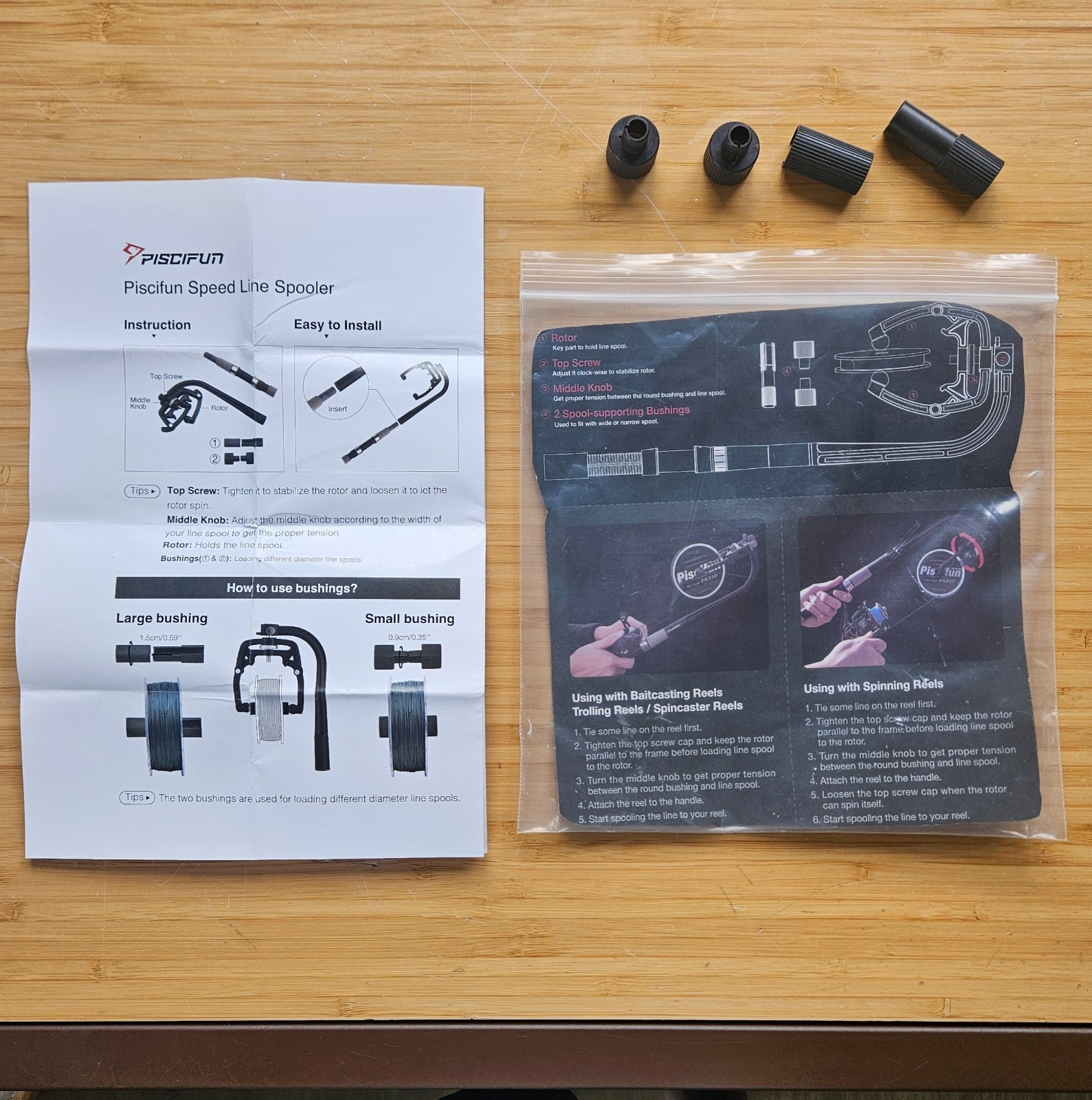 Piscifun Speed Fishing Line Winder Spooler Machine Spinning Reel Spooling Rod