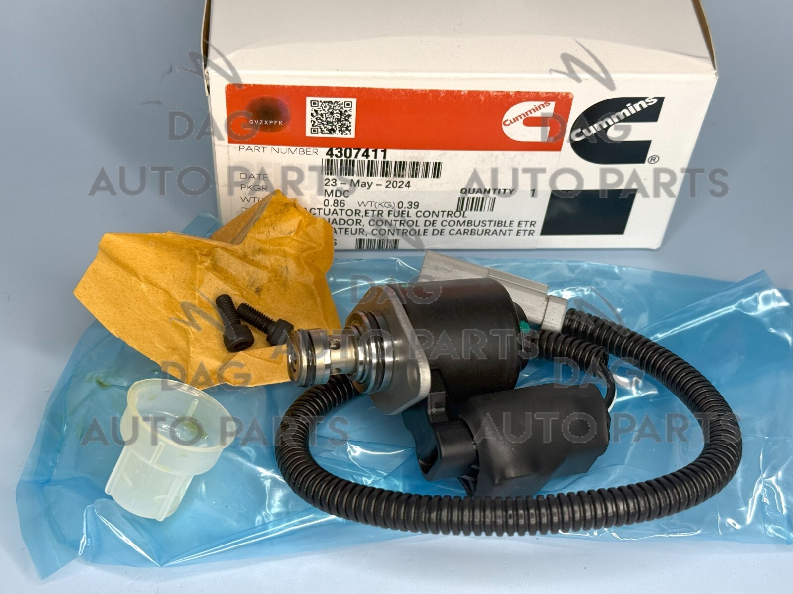 OEM Cummins ETR Fuel Conrol Actuator 4307411