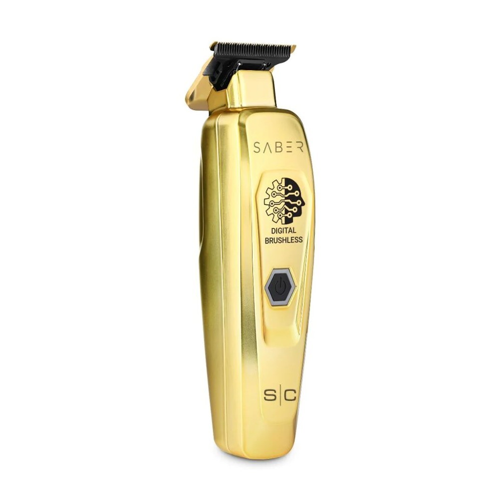 StyleCraft PRO Saber Metal Cordless Trimmer w/ Brushless Motor Gold SC405G - NEW