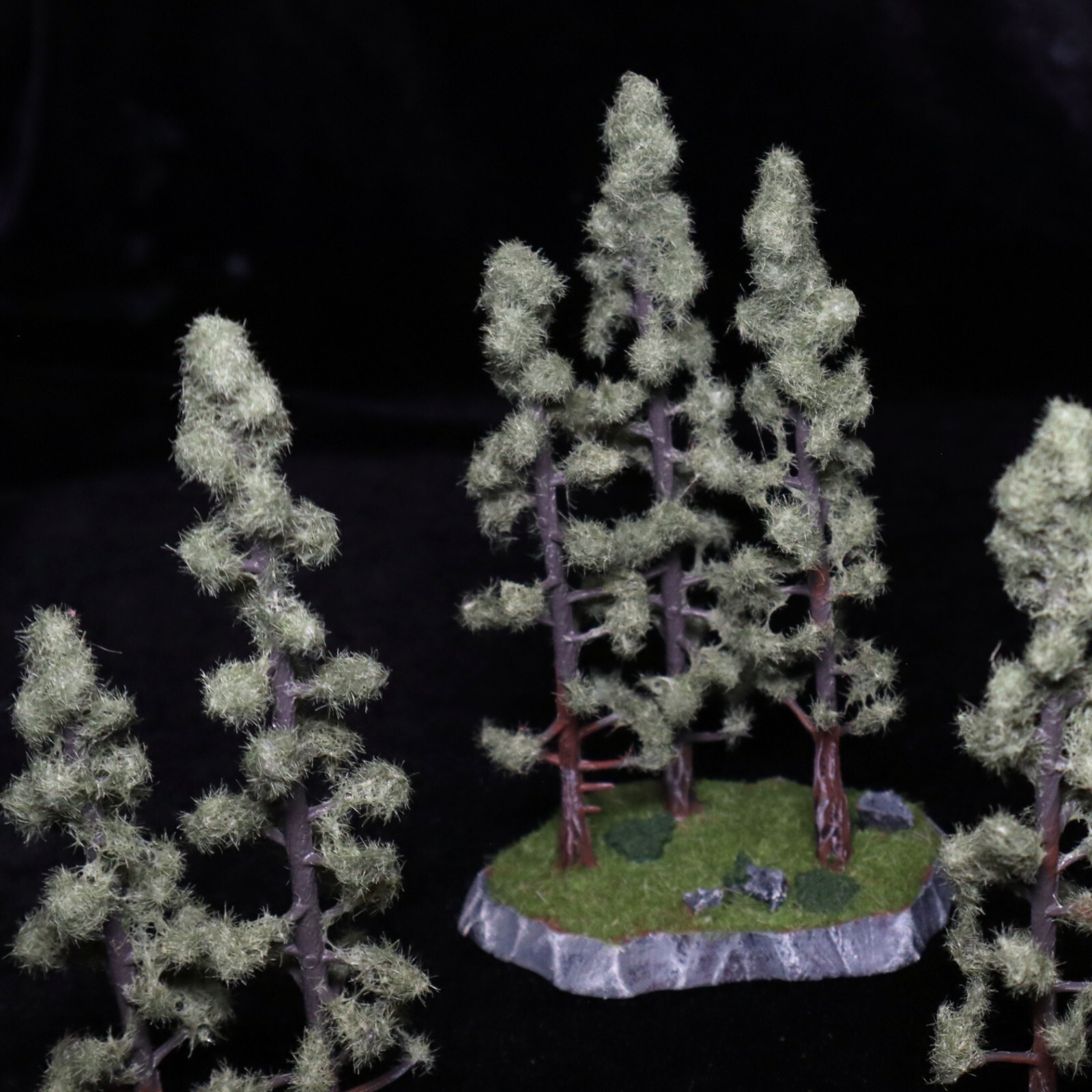 Handmade Pine/Fir Trees Set of 5 RPG Wargaming Terrain