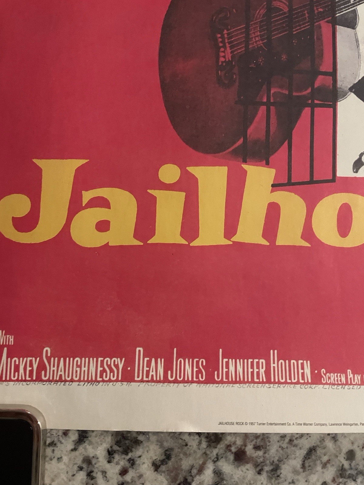 Elvis Presley at his Greatest MGM Movie Poster Jailhouse Rock 40” X 26” (Repro)