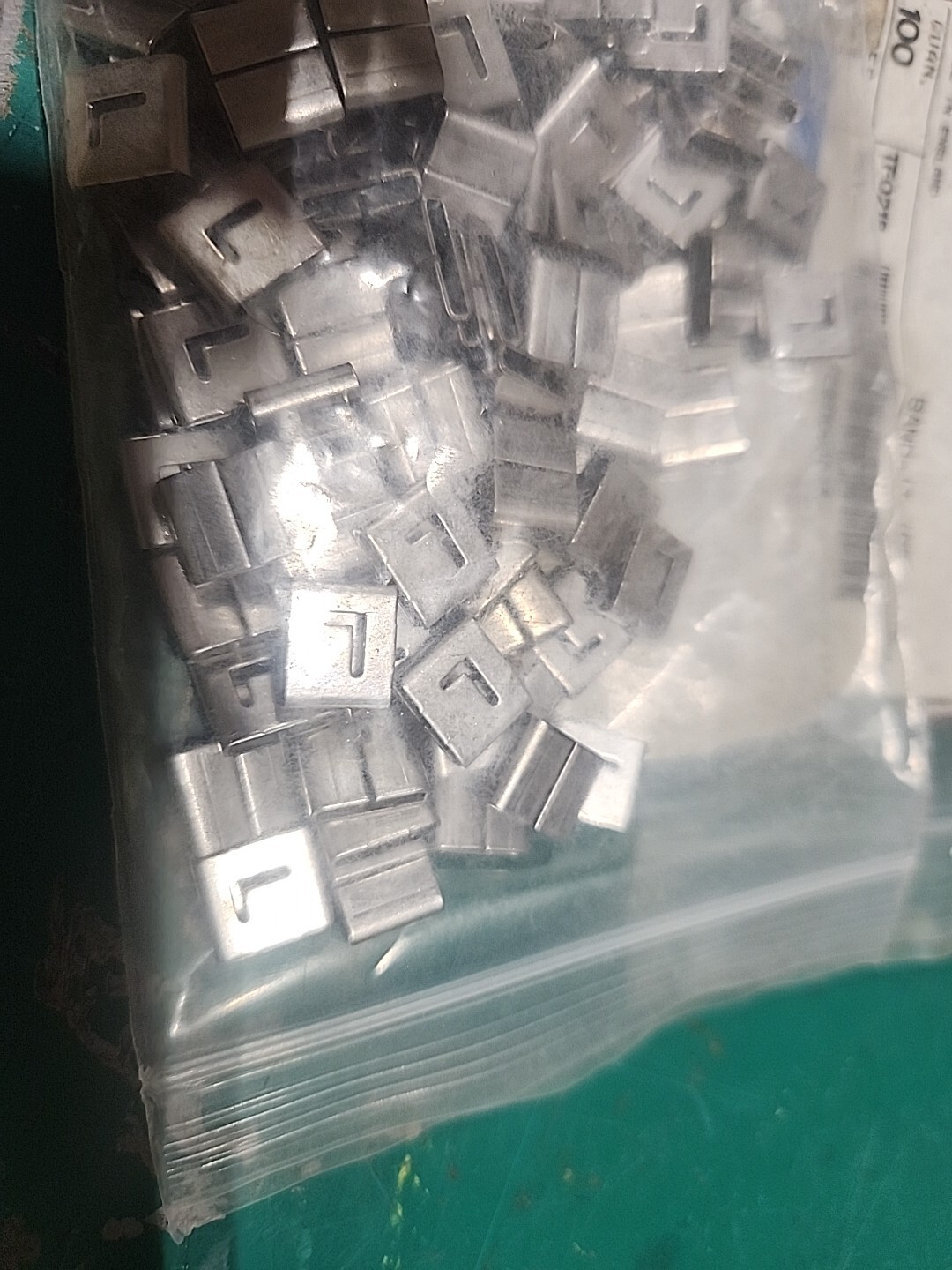 ER021 L Or 7 Stainless Steel Wire Pipe Tag Easy Read Band It X100