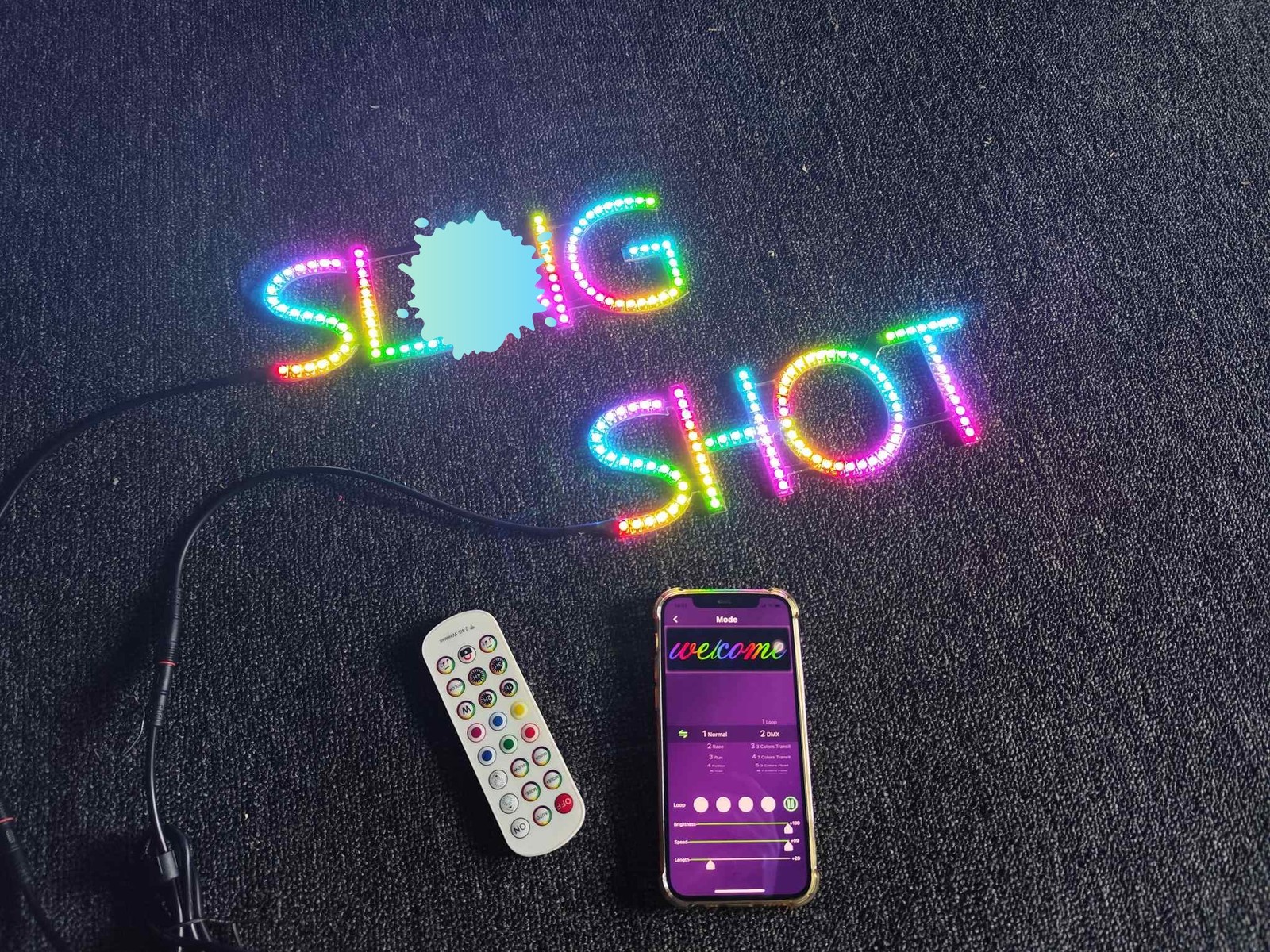 "Slingshot" Rear Letters /Hood Lights CHASING Color LED For polaris Slingshots