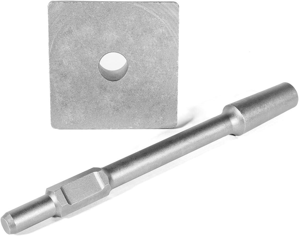 Jack Hammer Dirt Soil Bit Tamper Plate 6"x 6" for 1-1/8" Shank Compactor