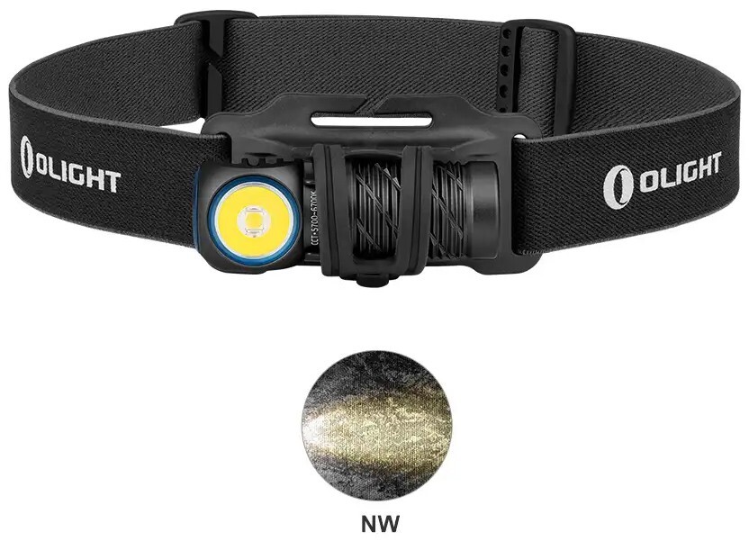 Olight Perun 2 Mini LED Rechargeable Headlamp, 1100 Lumens, Neutral White