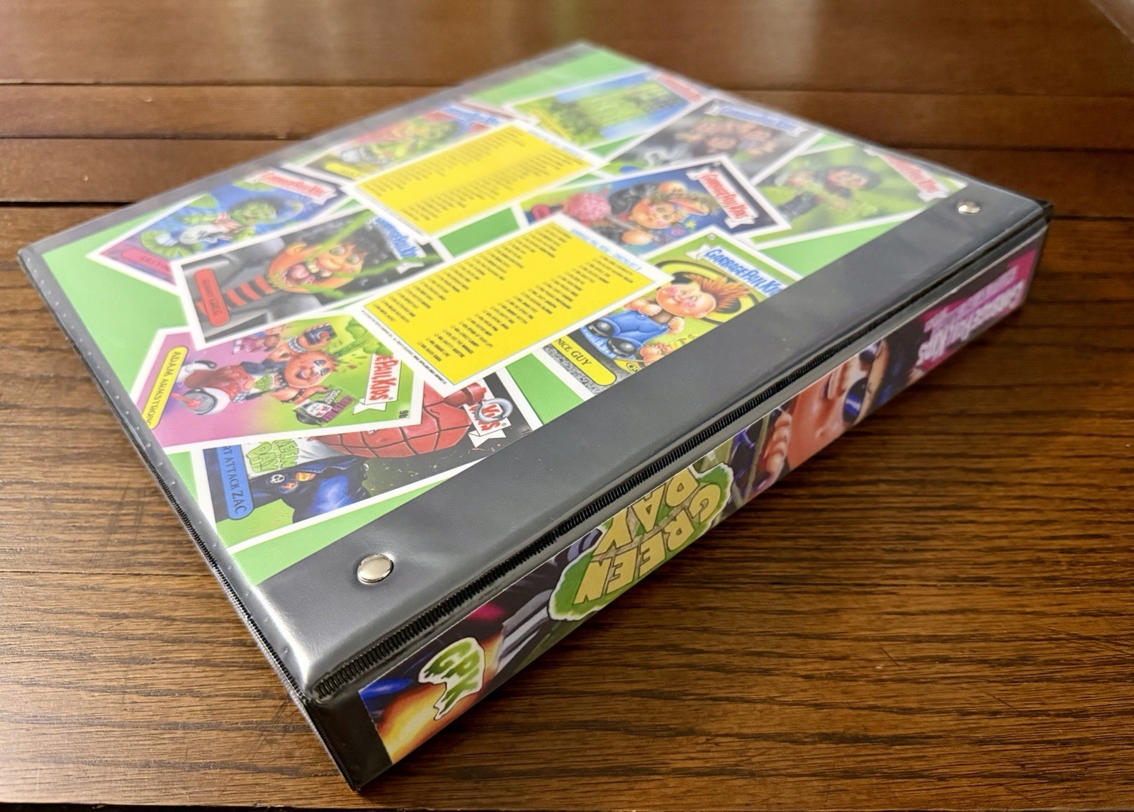 GARBAGE PAIL KIDS GREEN DAY STURDY 1” 3 RING CARD STORAGE BINDER ONLY FAN MADE