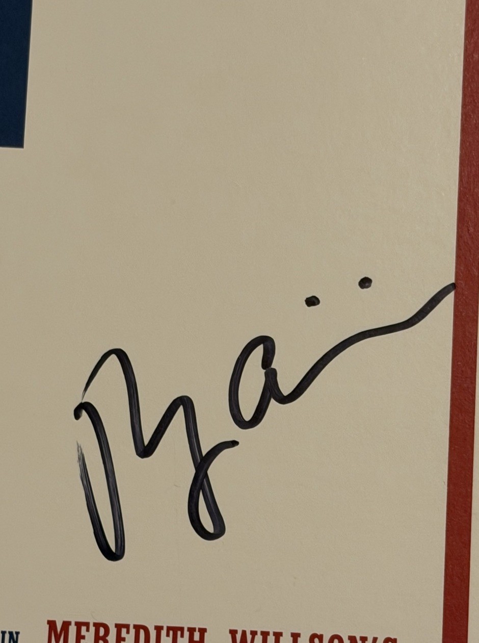 The Music Man Broadway Poster Signed By Hugh Jackman Sutton Foster And Cast