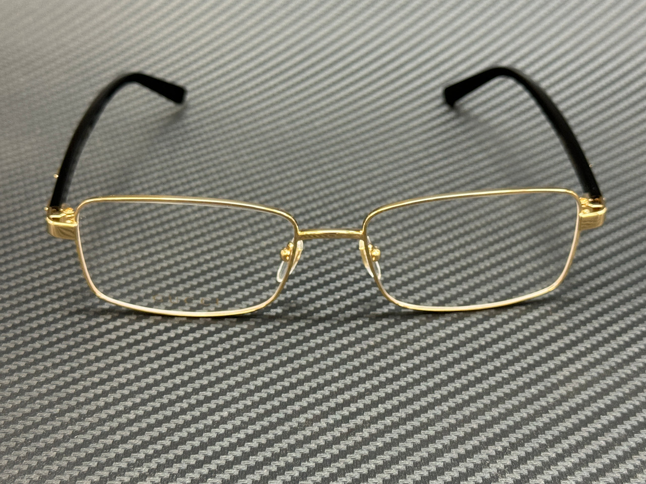 GUCCI GG1586O 004 Gold Black Men's Large 59 mm Eyeglasses