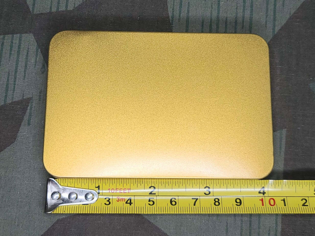 Reproduction WWII German Halbe Fünf Cigarette Tin Replica New Made Tobacciana