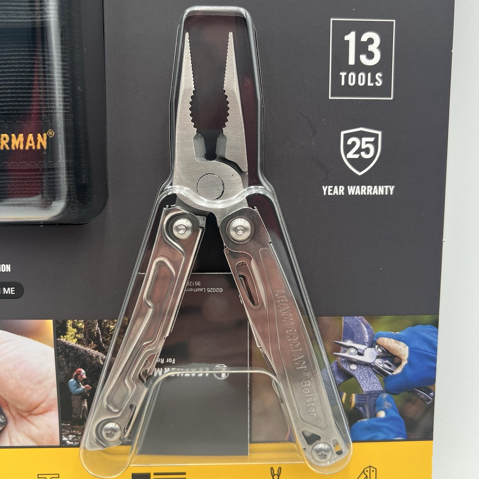 Leatherman Bolster Multipurpose Tool Nylon Sheath Stainless 13 Tools in 1 New