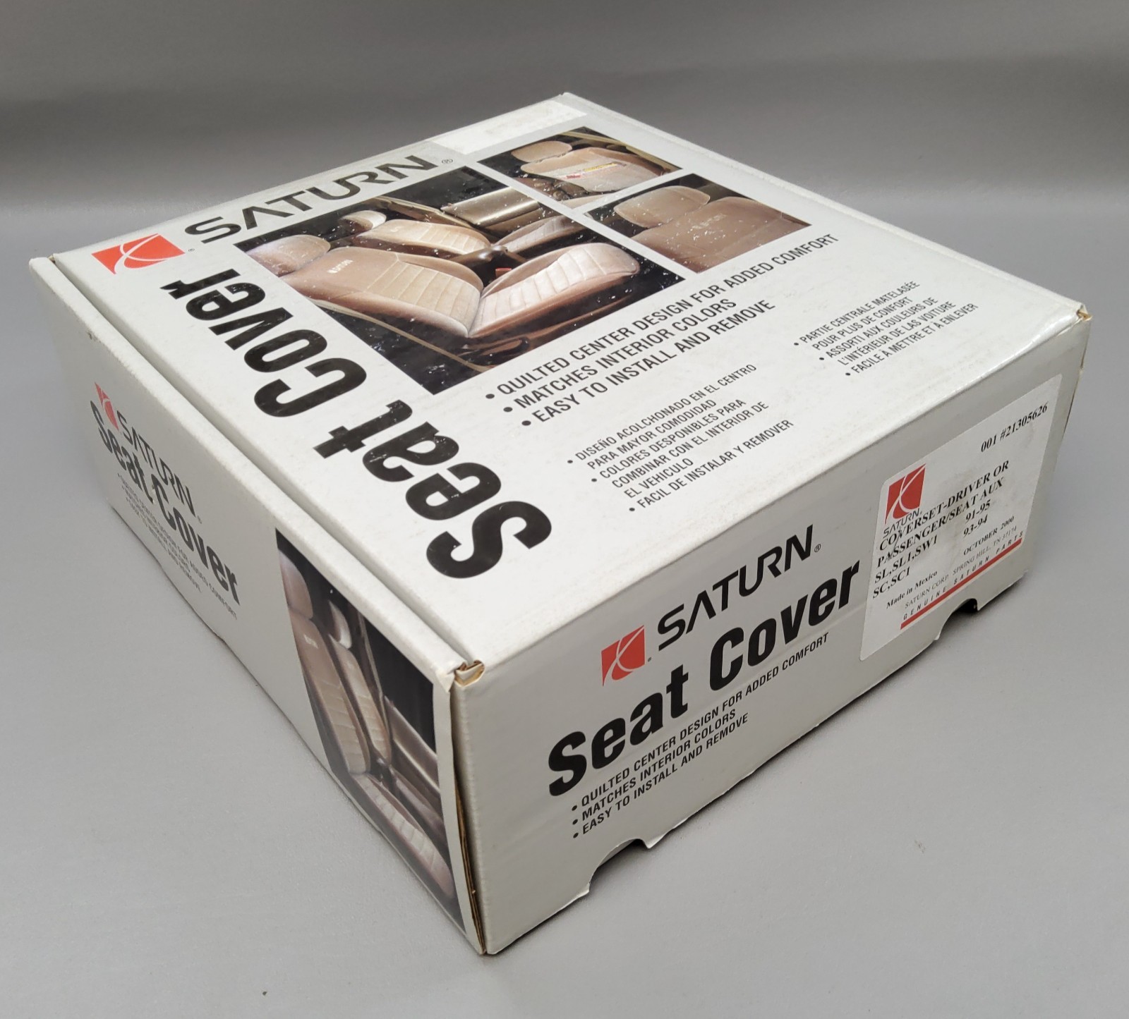 Original Saturn Tan Protective Seat Cover 91-95 Saturn Models New GM