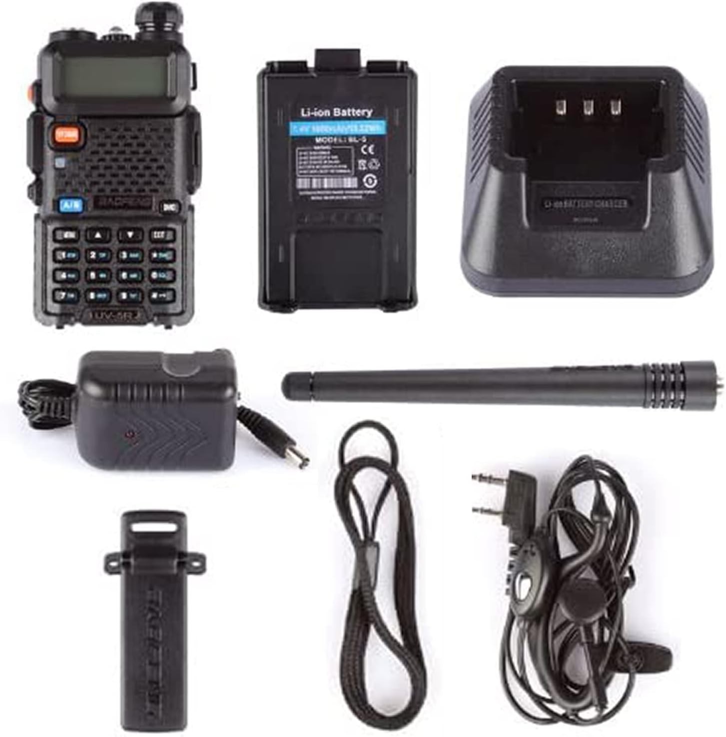 US 2x Baofeng UV-5R Dual-Band V/UHF FM Transceiver Ham Two-way Radio Scanner