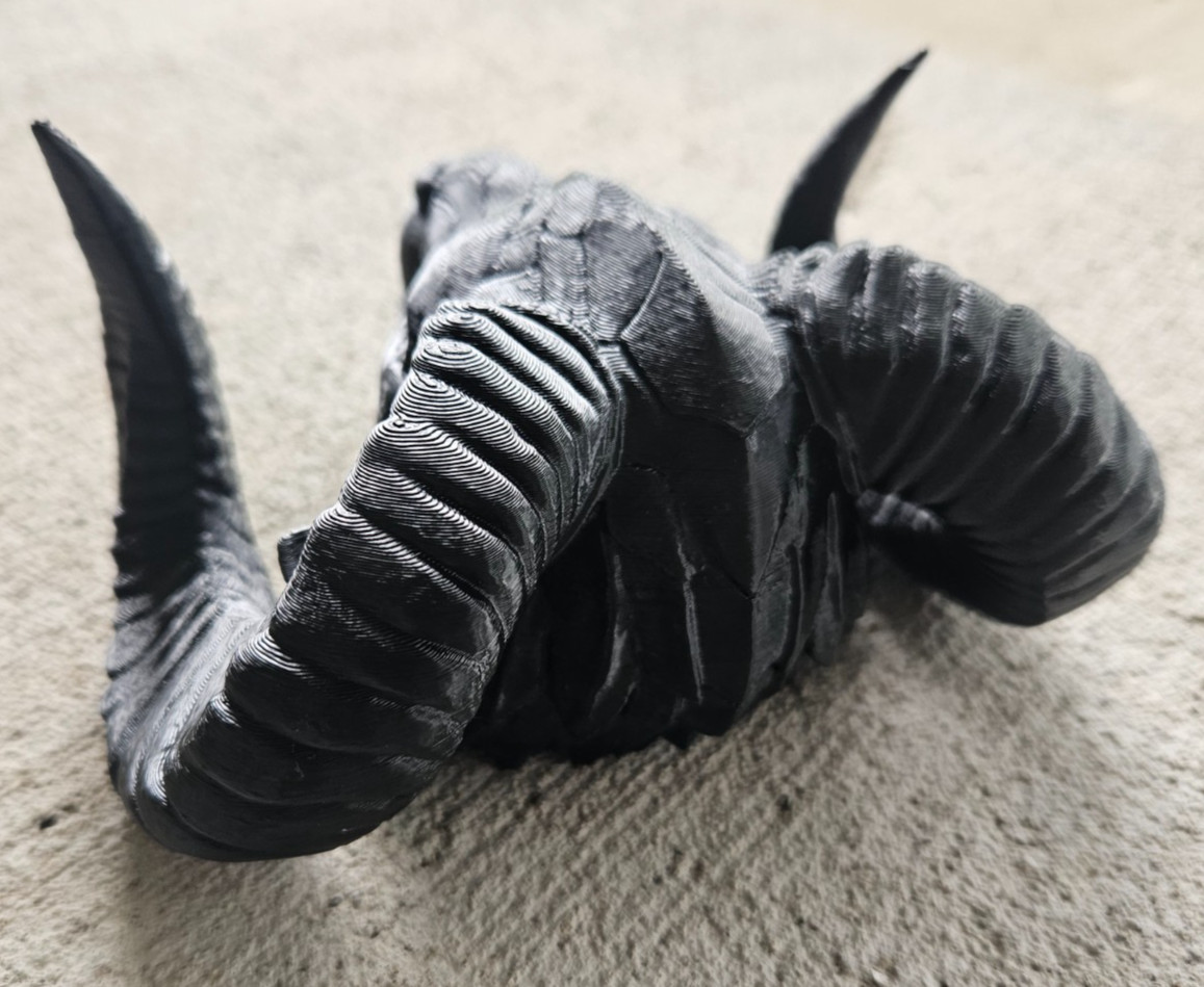 Black Ram's Head Hood Ornament fit for Any Dodge Ram Pickup Truck Universal size