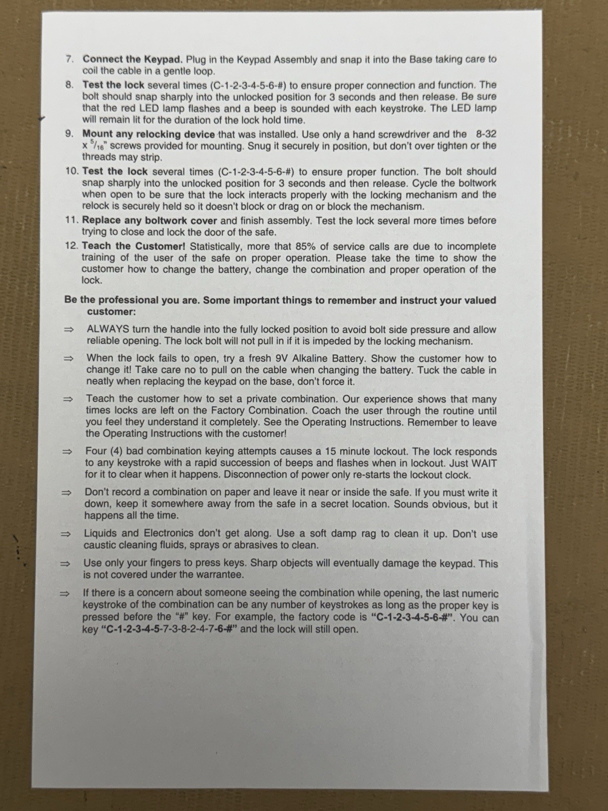 Amsec ESL10 - ESL10XL - American Security - Electronic Safe Lock Kit - Chrome