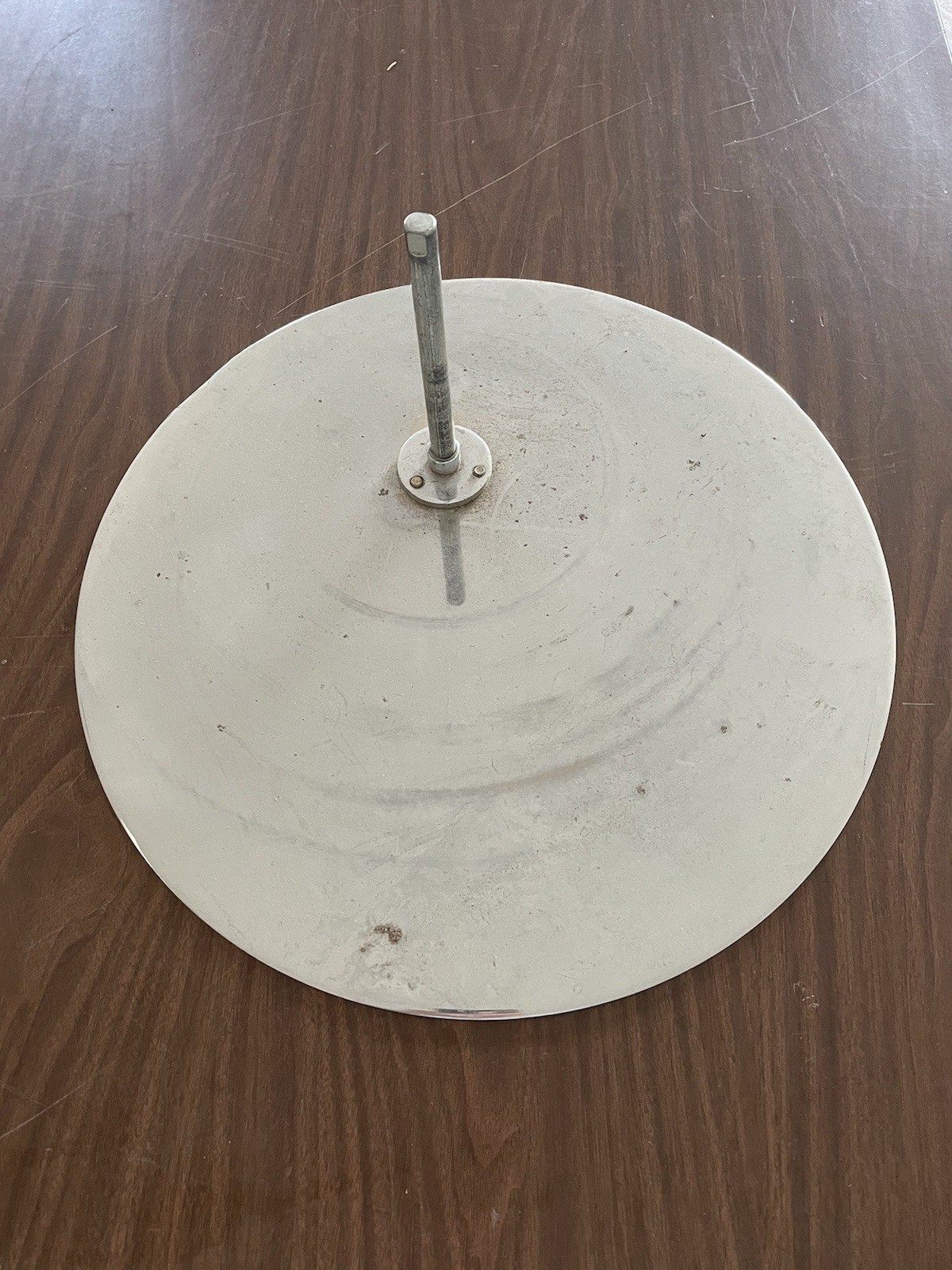 Heavy Metal Round Mannequin Base With Foot Spike-Fits Most Rootstein Mannequins