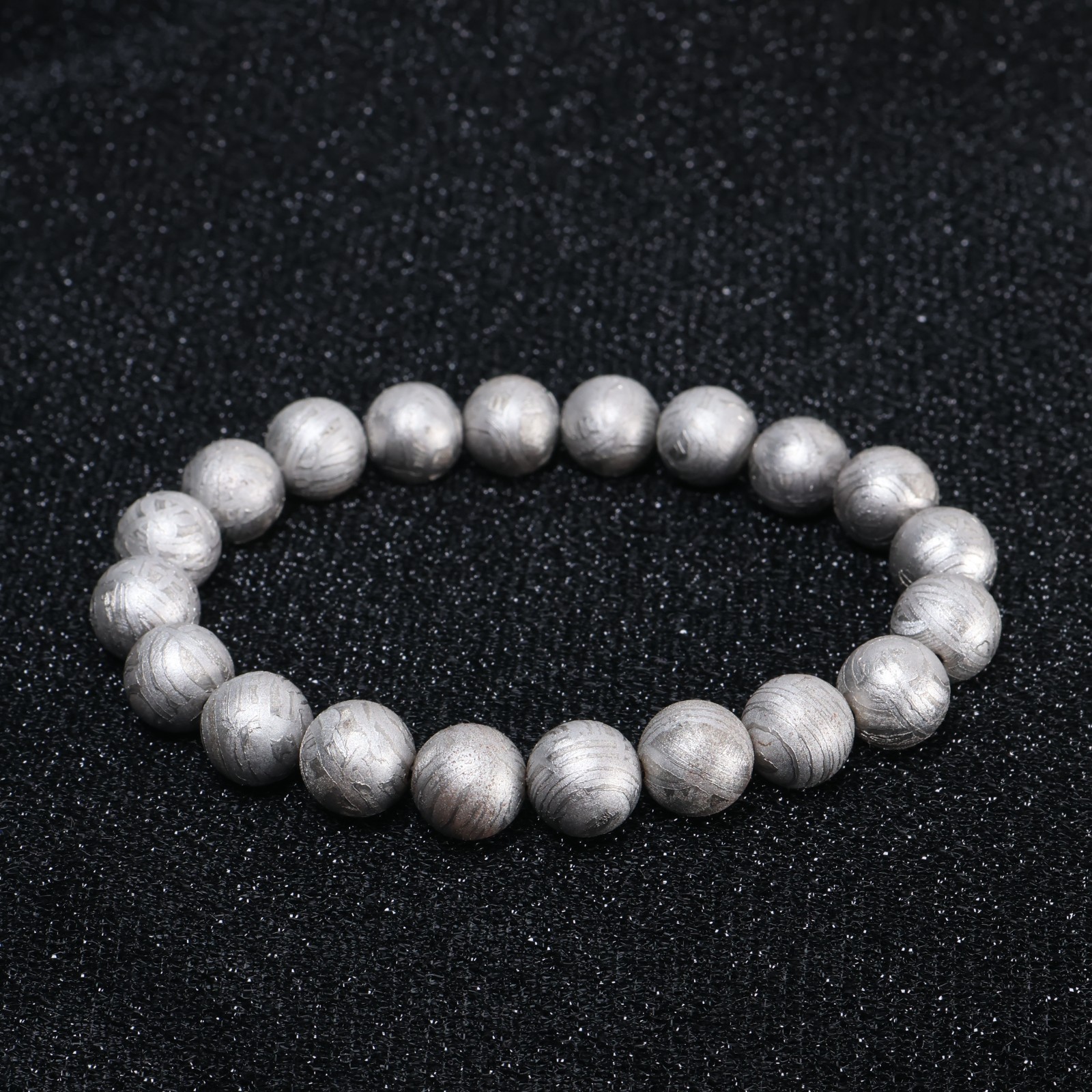 Meteorite bracelet, Natural Meteorite bangle, adjustable size