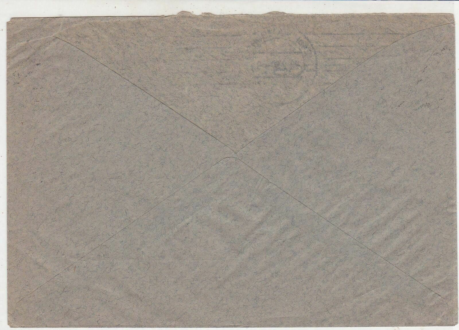 Germany Hamburg 1952 Luftpost Posthorn + Other Stamps Cover to New York Rf 32306