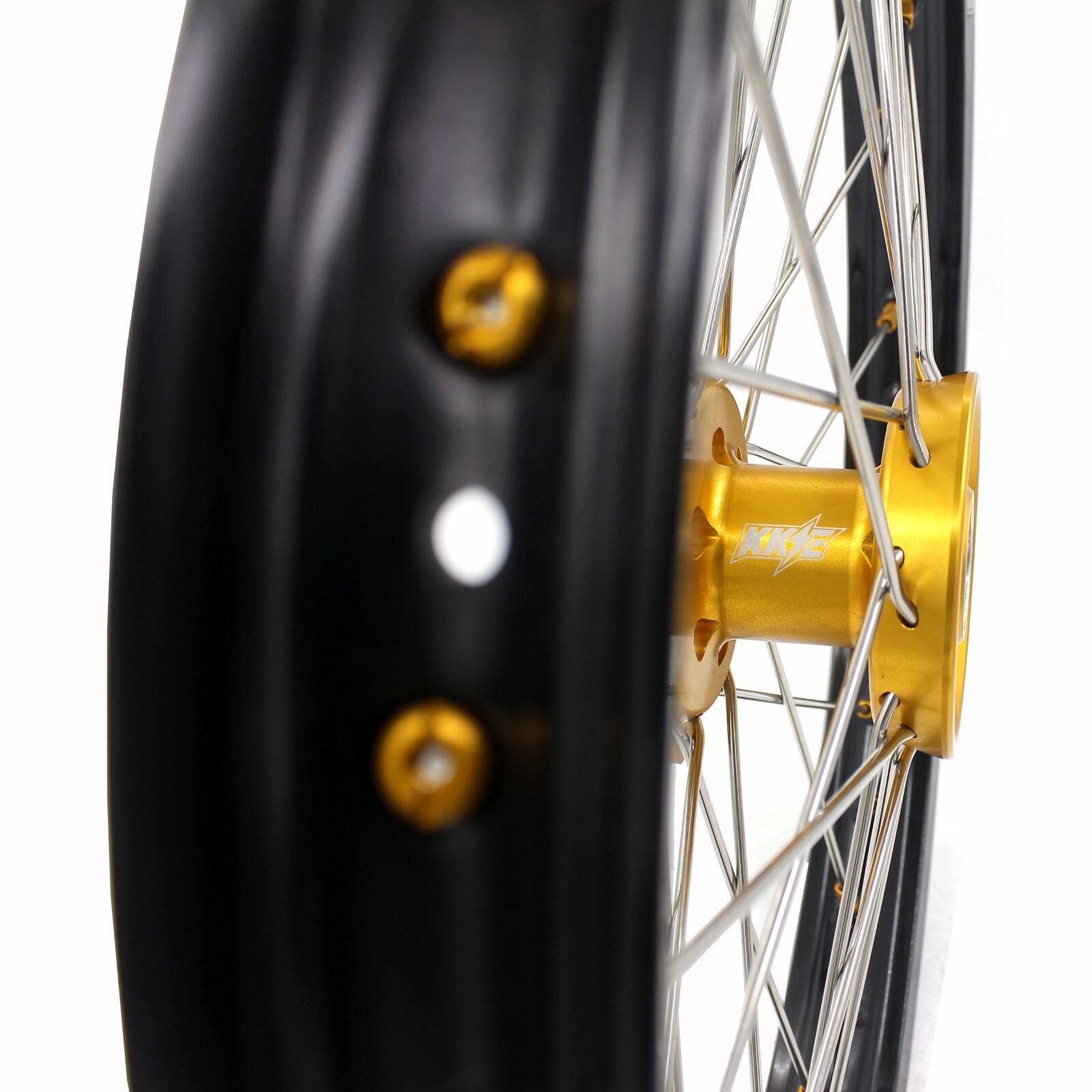 KKE 19/16 Big Kid's Wheels Rim Set Fit Suzuki RM80 1993-2001 RM85 2002-2023 Gold