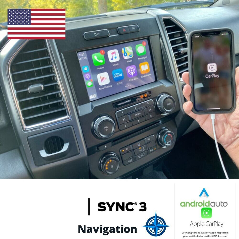 OEM SYNC 2 to SYNC 3 3.4 Upgrade Carplay Kit Fit for Ford Sync3 NA223 Navigation