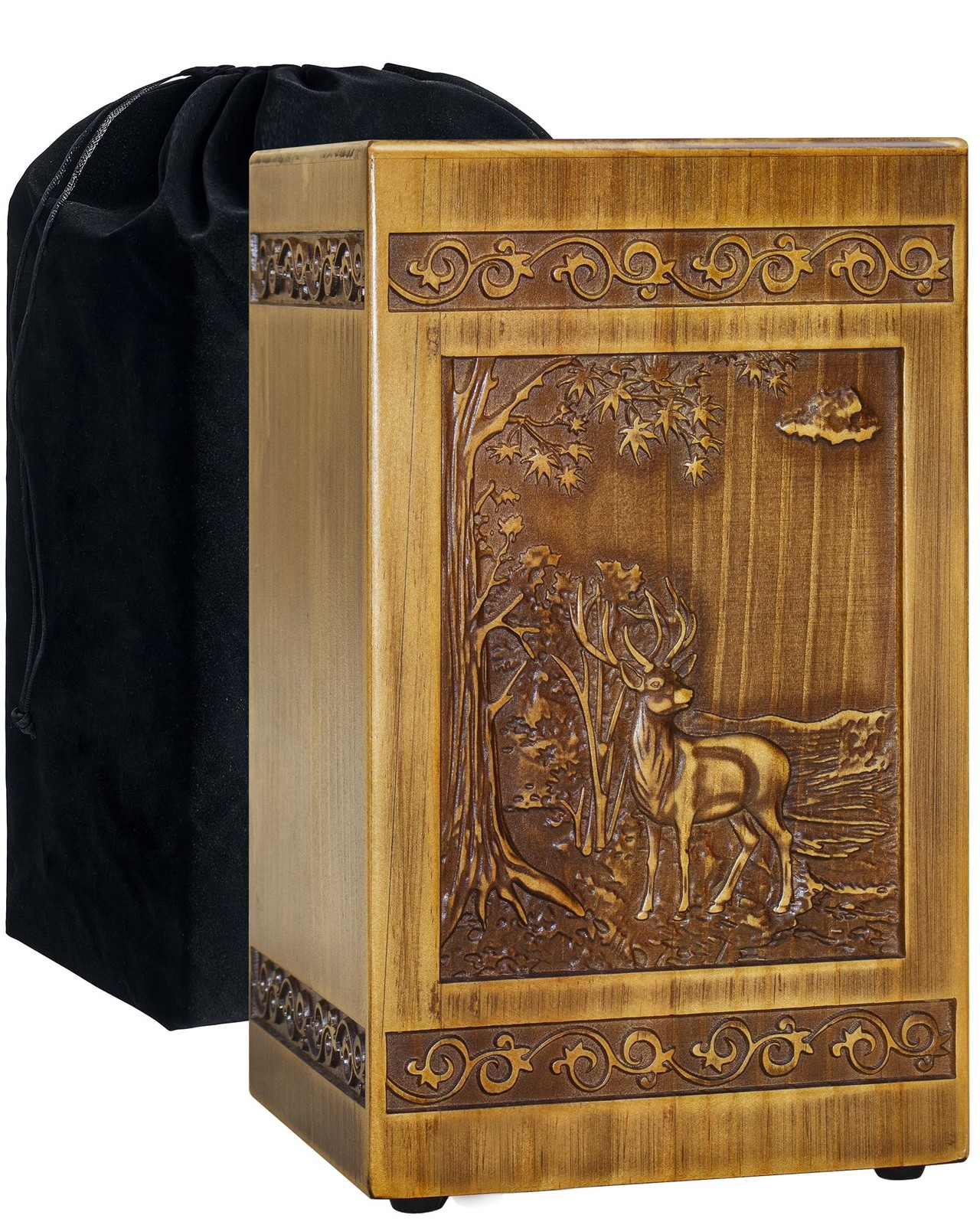 Wooden Cremation Urns for Human Ashes Adult Male Female X-Large, Nostalgia