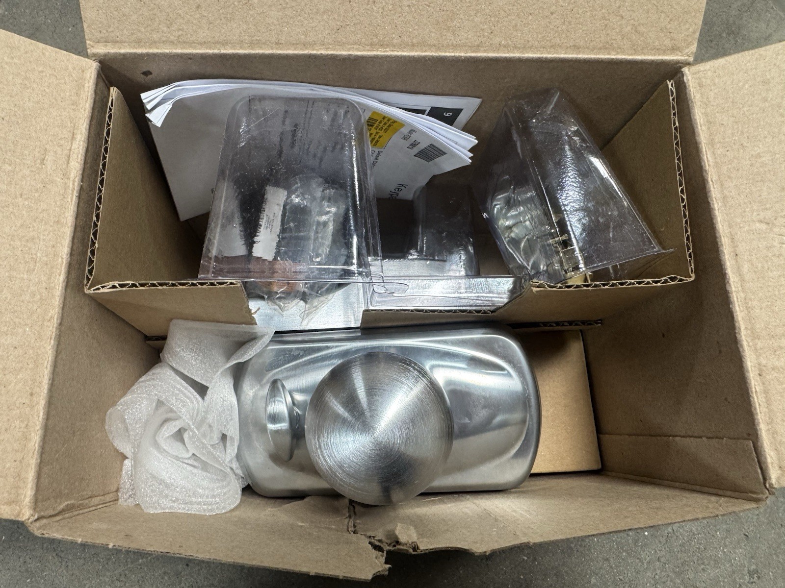 Schlage FE595CS V PLY 626 ORB Plymouth Commercial Keypad Entry & Flex-Lock, knob