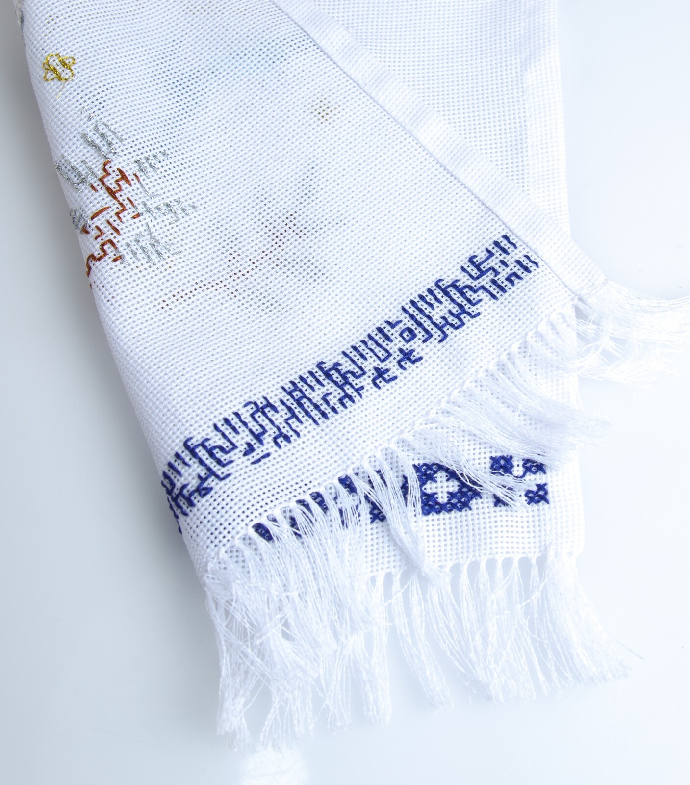 Easter basket napkin Ukrainian RUSHNYK Hand Embroidery pigeon willow 26x35cm