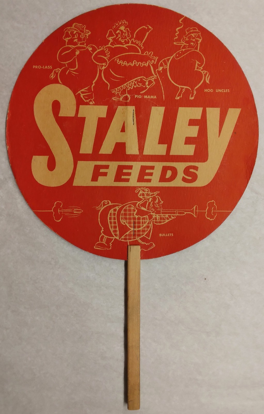 c1950 Ad Fan for "Staley Feeds"