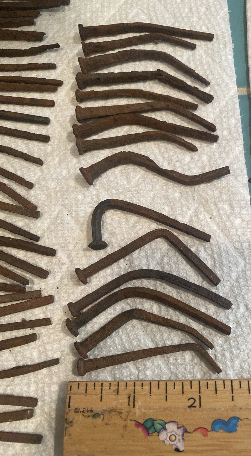 Antique Vtg Square Nails Lot 1 1/2” To 3” Almost 4#