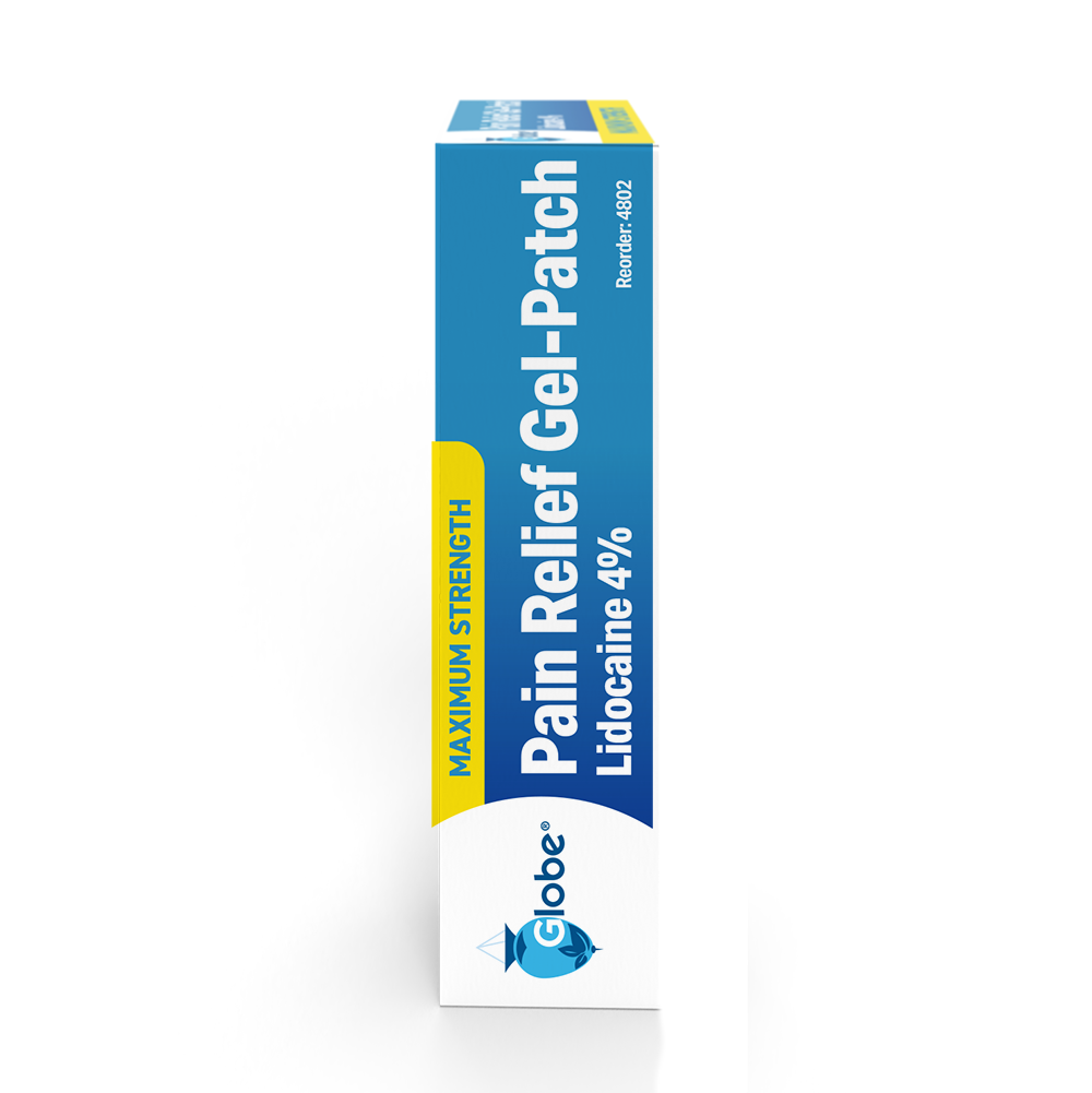 Globe Lidocaine 4% Patch | Maximum Strength Pain Relief 15 Count | Value Pack