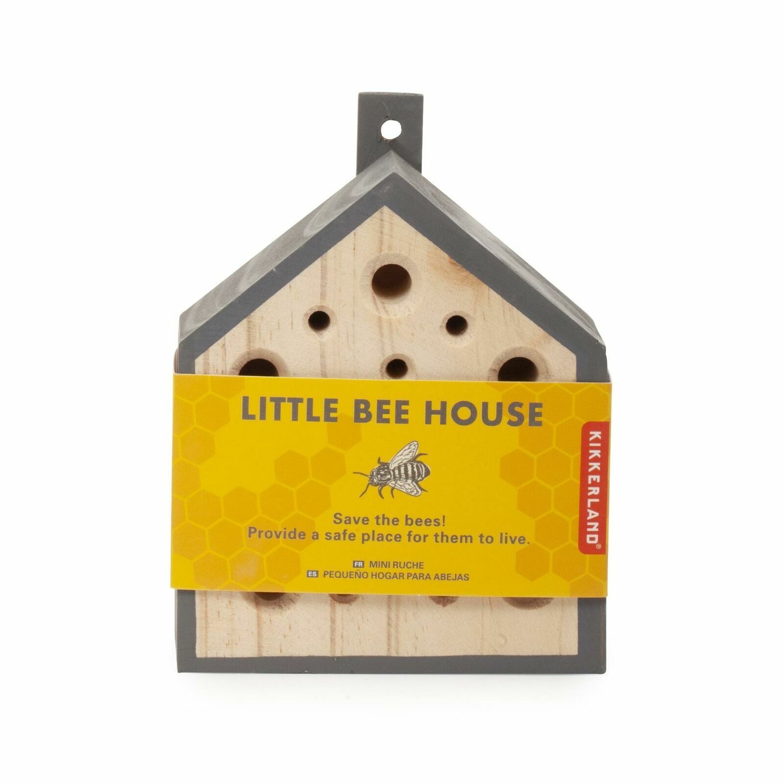 Kikkerland Little Bee House, Outdoor Habitat/Shelter Bees, Hanging Nest