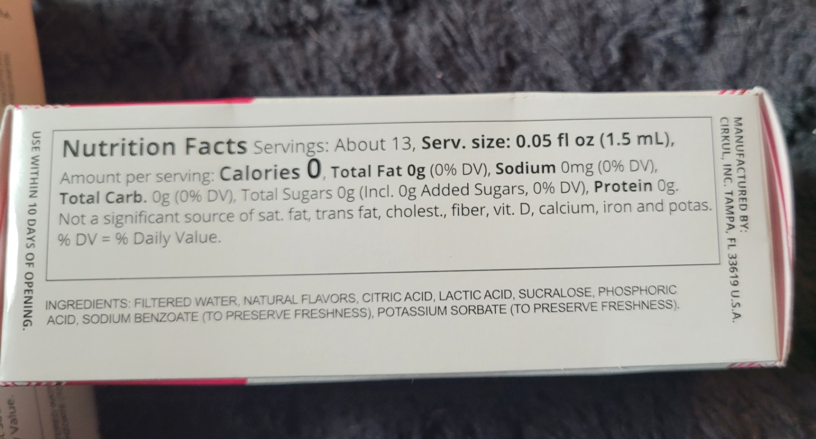 Cirkul Sip Cartridges Sabrocita Jamaica Hibiscus Lot Of 3 Zero Sugar Dye Free