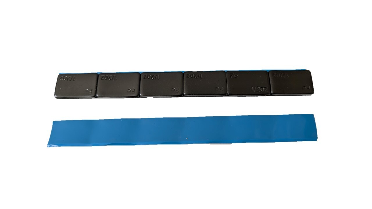 1/2oz, 0.5oz, Low Profile, Black, Adhesive Stick On Wheel Weights 36PCS