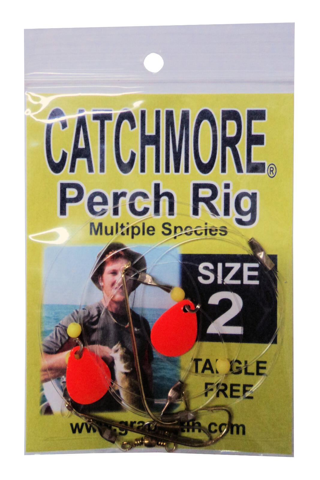 Catchmore Perch Rigs, THREE Packs of Same Color/Size, Tangle-Free, Gamefish #PR