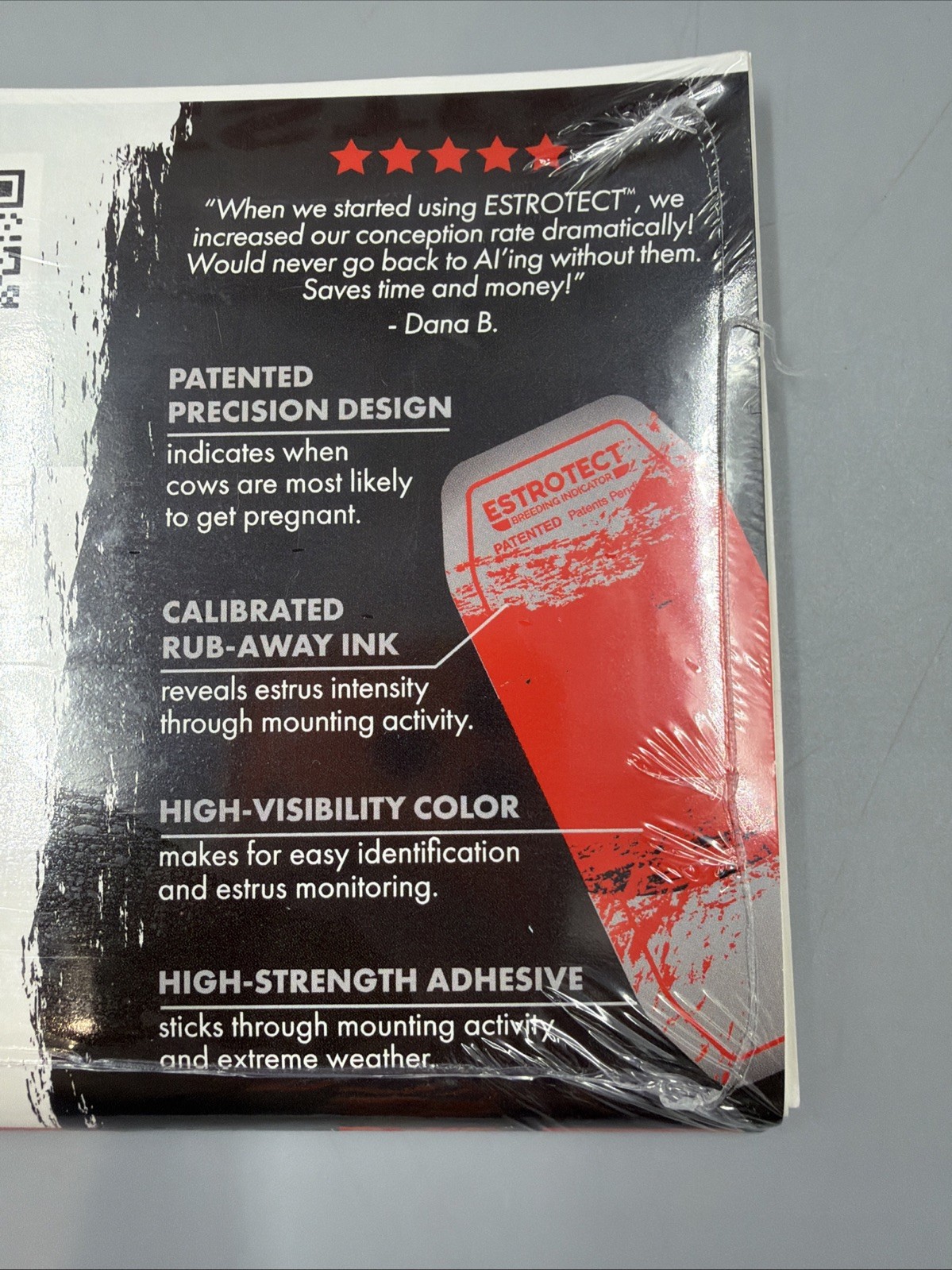 Estrotect - Breeding Indicator + Breeding Bullseye Technology- Red Orange- 50ct