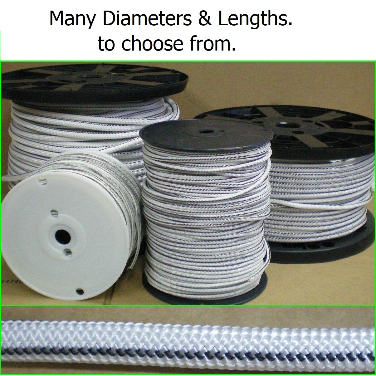 Bungie Nylon coated rubber rope shock cord 1/8 3/16 1/4 3/8 1/2 Bungee Stretch