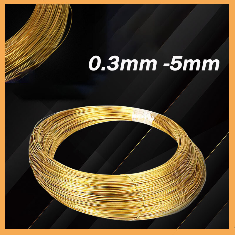 Brass Round Wire Bare Unplated Ø0.3mm -Ø5mm Diameter Jewelry Making / Wire Craft