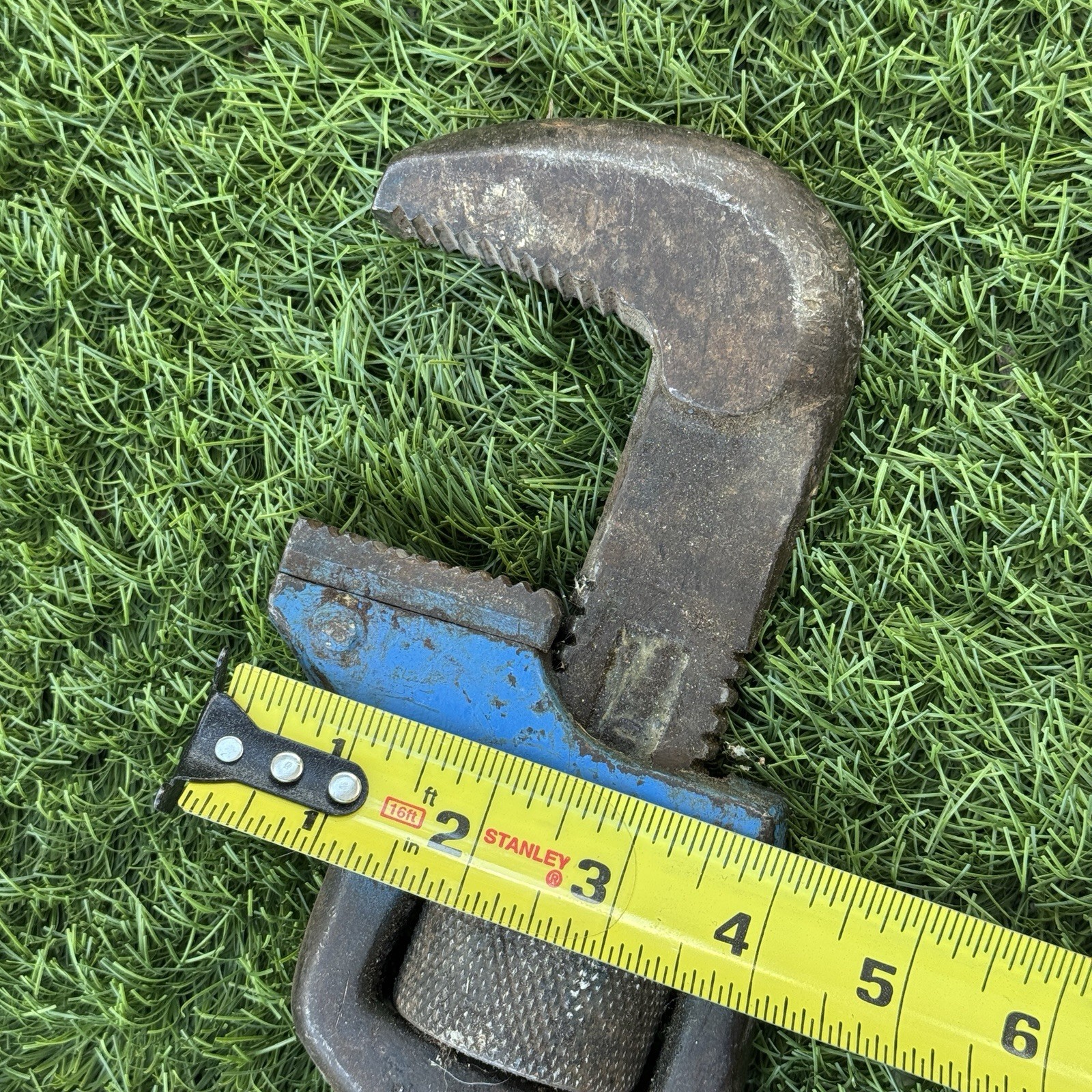 24” Lawson Offset Pipe Wrench 1920's U.S. Hame Co. Buffalo, N.Y. Vintage Antique