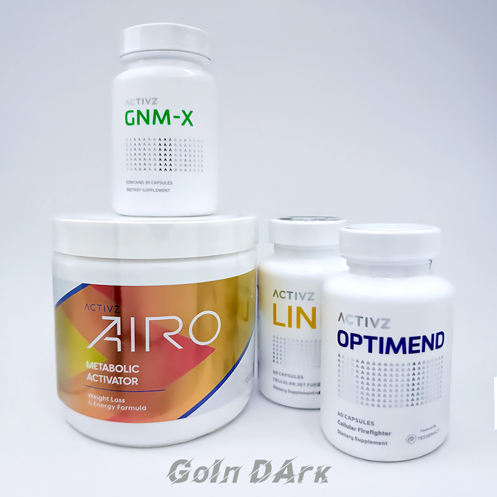NEW ACTIVZ EPIGENETIC TRIFECTA 4 bottle set AIRO + 1 LINQ + 1 GNMX + 1 OPTIMEND