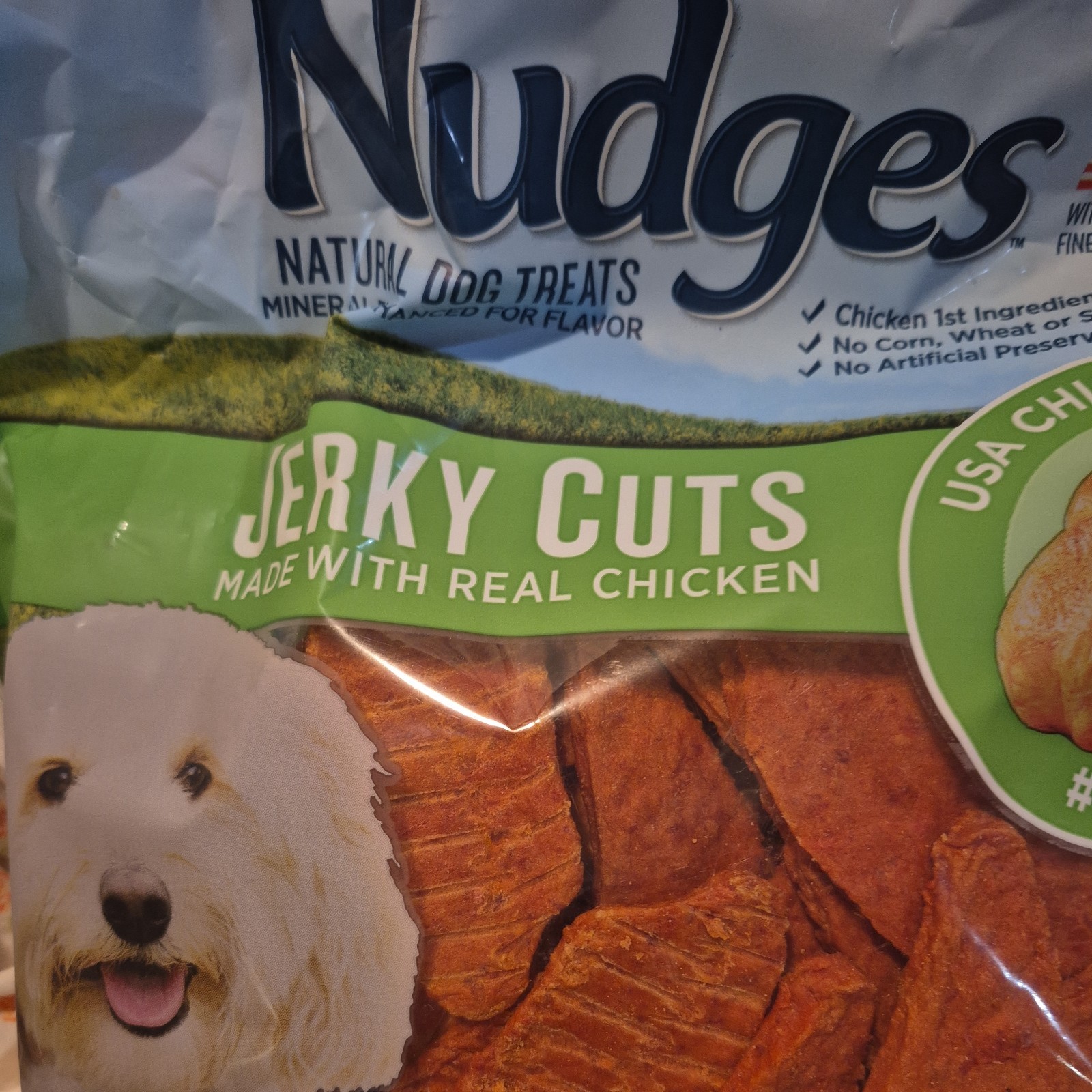 Blue Buffalo Nudges Jerky Cuts Natural Dog Treats - Chicken, 40 oz expires 9/26