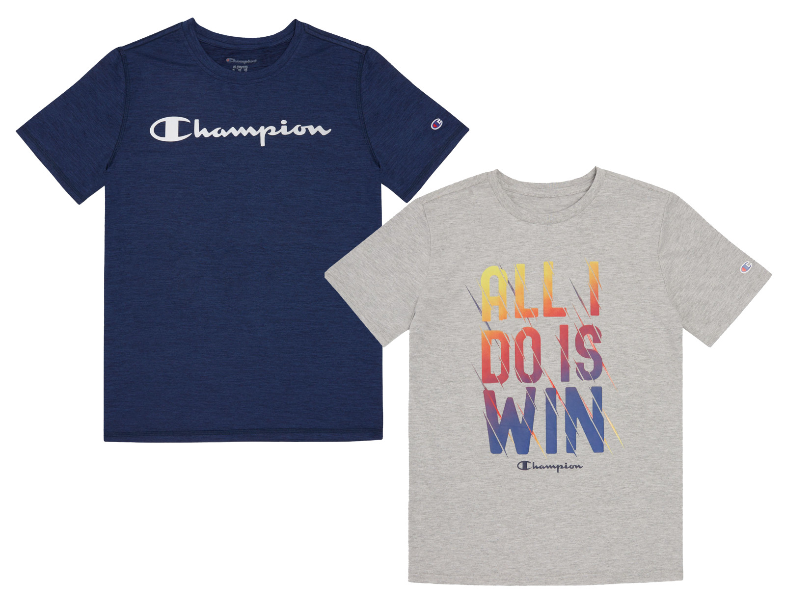 Champion Boys' Short-Sleeve Everyday Graphic Tees, Pack of 2