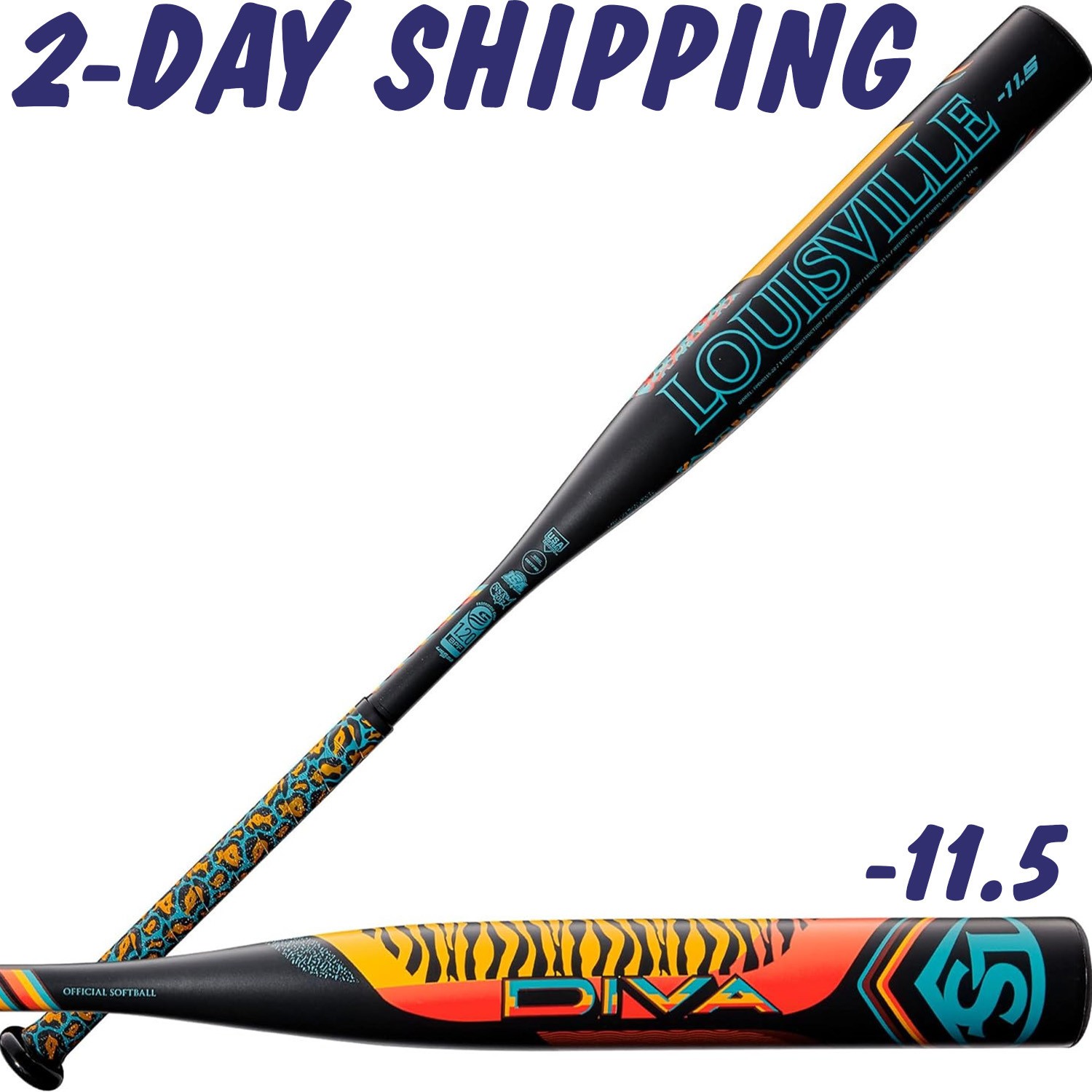 2022 Louisville Slugger DIVA 28" /  oz Aloy FastPitch Softball Bat *2-DAY SHIP*