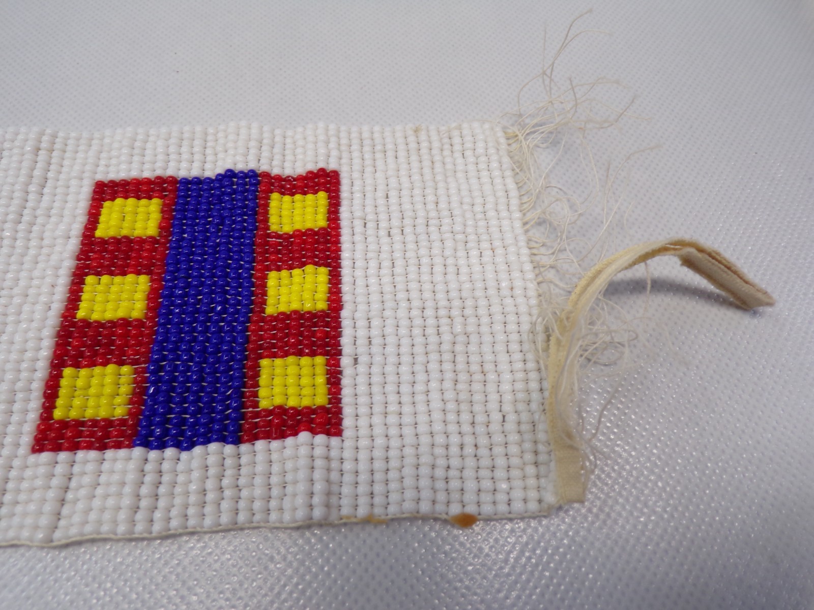 Vintage Handmade Native American Glass Bead Belt 19.5" Potawatomi?